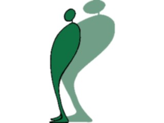 Sticker Custom Preview Image #044127 Cartoons Offbeat Shadow Figure Profile