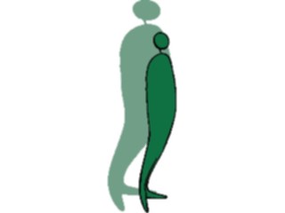 Sticker Custom Preview Image #044129 Cartoons Offbeat Shadow Figure Thin