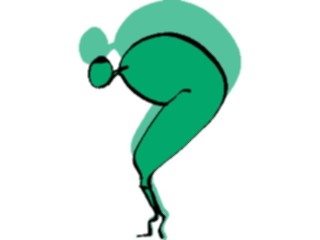 Sticker Custom Preview Image #044130 Cartoons Offbeat Shadow Person Bent