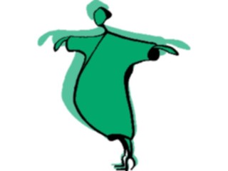 Sticker Custom Preview Image #044135 Cartoons Offbeat Shadow Person Stretching