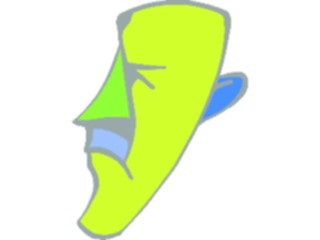 Sticker Custom Preview Image #044156 Cartoons Offbeat Sharpnose Man