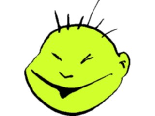 Sticker Custom Preview Image #044179 Cartoons Offbeat Spikehead Laughing