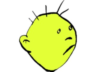 Sticker Custom Preview Image #044181 Cartoons Offbeat Spikehead Sad