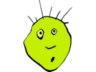 Sticker Custom Preview Image #044182 Cartoons Offbeat Spikehead Shocked