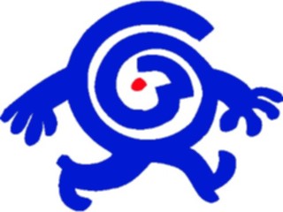 Sticker Custom Preview Image #044189 Cartoons Offbeat Spiral Head Walking