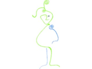 Sticker Custom Preview Image #044220 Cartoons Offbeat Squighead Stance