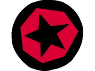 Sticker Custom Preview Image #044221 Cartoons Offbeat Star Circle