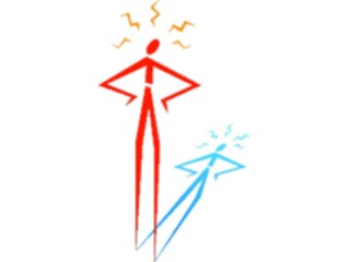 Sticker Custom Preview Image #044237 Cartoons Offbeat Stick Figure Angry