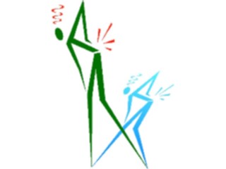 Sticker Custom Preview Image #044238 Cartoons Offbeat Stick Figure Backache