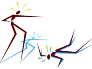 Sticker Custom Preview Image #044243 Cartoons Offbeat Stick Figures Laughing
