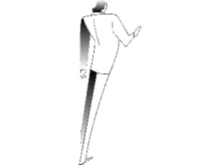 Sticker Custom Preview Image #044254 Cartoons Offbeat Stretch Leg Right