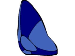 Sticker Custom Preview Image #044261 Cartoons Offbeat Striped Triangleon Side