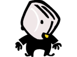 Sticker Custom Preview Image #044275 Cartoons Offbeat Toaster Man