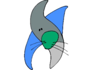 Sticker Custom Preview Image #044315 Cartoons Offbeat Whiskerface Curved