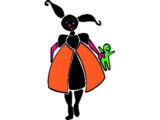 Sticker Custom Preview Image #044328 Cartoons Offbeat Wood Puppet Girl