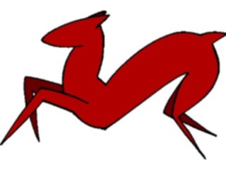 Sticker Custom Preview Image #044338 Cartoons Offbeat Wooden Deer Ducking