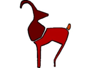 Sticker Custom Preview Image #044344 Cartoons Offbeat Wooden Goat Kicking