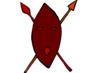 Sticker Custom Preview Image #044352 Cartoons Offbeat Wooden Spear Mask