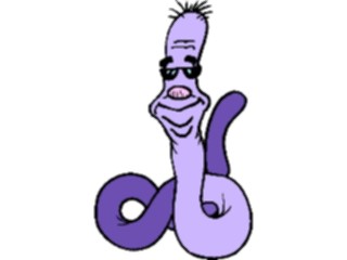 Sticker Custom Preview Image #044354 Cartoons Offbeat Worm Happy