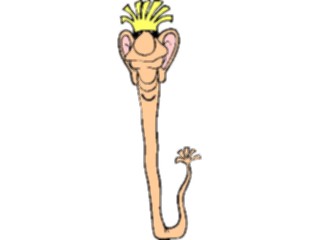 Sticker Custom Preview Image #044355 Cartoons Offbeat Wormwith Face