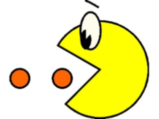 Sticker Custom Preview Image #044358 Cartoons Offbeat Yellow Ball Eating