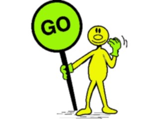 Sticker Custom Preview Image #044365 Cartoons Offbeat Yellow Dude Go