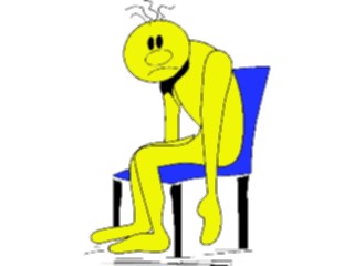 Sticker Custom Preview Image #044368 Cartoons Offbeat Yellow Dudeon Chair