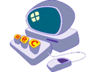 Sticker Custom Preview Image #046240 Computers Cartoons Computer A B C
