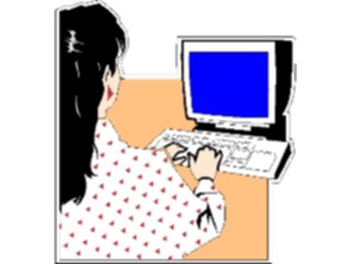 Sticker Custom Preview Image #046821 Computers Miscellaneous Womanat Computer