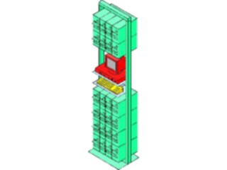 Sticker Custom Preview Image #047132 Computers Network Diagramming Isometric P C Rack System