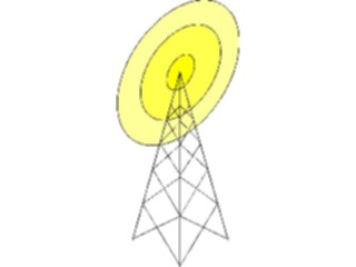 Sticker Custom Preview Image #047134 Computers Network Diagramming Isometric Radio Antenna