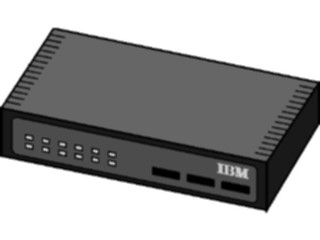 Sticker Custom Preview Image #047226 Computers Network Diagramming L A N Concentrators Hubs I B M Ethernet Hub