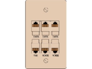 Sticker Custom Preview Image #047538 Computers Network Diagramming Patching Cabling Modular Faceplate