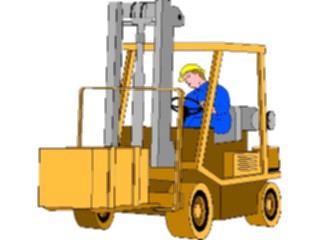 Sticker Custom Preview Image #048491 Construction Forklift01