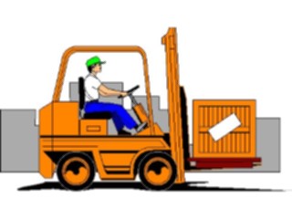 Sticker Custom Preview Image #048495 Construction Forklift05