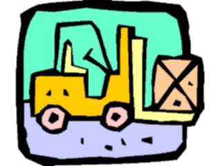 Sticker Custom Preview Image #048501 Construction Forklift11