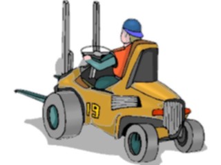 Sticker Custom Preview Image #048502 Construction Forklift12