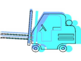 Sticker Custom Preview Image #048503 Construction Forklift13