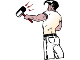 Sticker Custom Preview Image #048522 Construction Hammering1