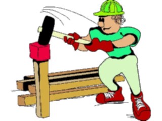 Sticker Custom Preview Image #048523 Construction Hammering2