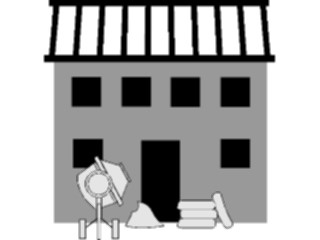 Sticker Custom Preview Image #048539 Construction House Under Construction