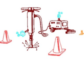 Sticker Custom Preview Image #048544 Construction Jackhammer3