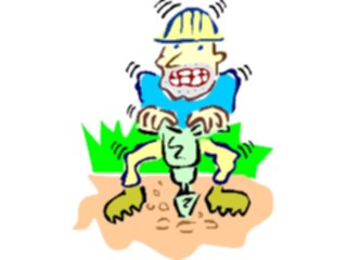 Sticker Custom Preview Image #048545 Construction Jackhammering1