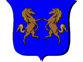 Sticker Custom Preview Image #048782 Crests Emblems Animals Horse Combatant2