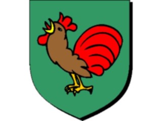 Sticker Custom Preview Image #048968 Crests Emblems Birds Rooster3