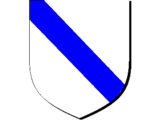 Sticker Custom Preview Image #049409 Crests Emblems Shields Bend Inverted Compony