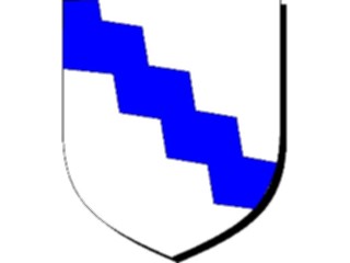 Sticker Custom Preview Image #049413 Crests Emblems Shields Bend Inverted Dancette2