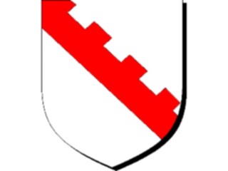 Sticker Custom Preview Image #049414 Crests Emblems Shields Bend Inverted Embattled