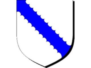 Sticker Custom Preview Image #049415 Crests Emblems Shields Bend Inverted Engrailed