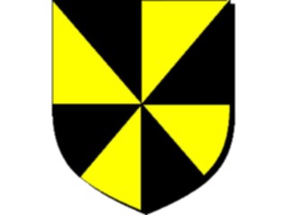 Sticker Custom Preview Image #049556 Crests Emblems Shields Gyron8 Black